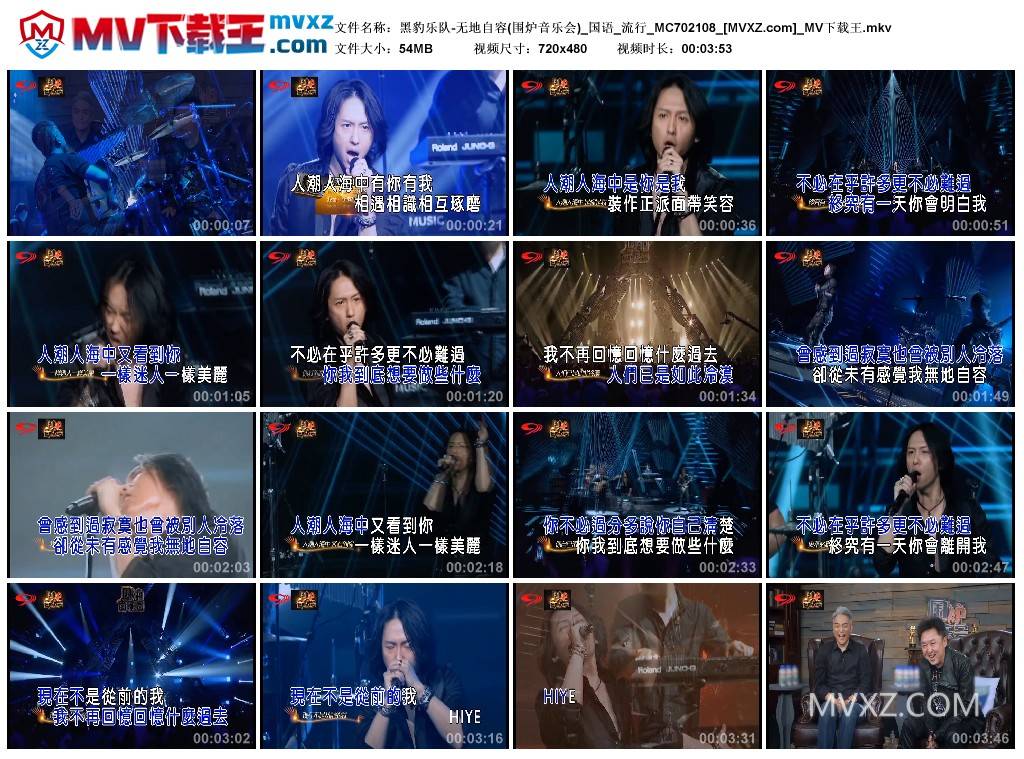 黑豹乐队-无地自容(围炉音乐会)_国语_流行_MC702108